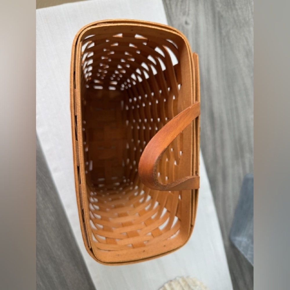 1995 Longaberger Tall Key Basket 11053 w/ Liner Included, Perfect Condition - Picture 9 of 13